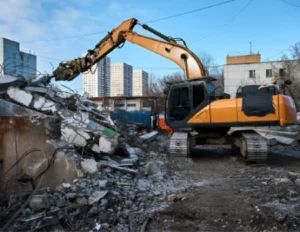 Clearing work site