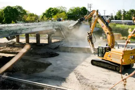 Breaking down a structure
